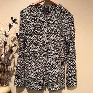 Dana Bachman Leopard Print Blouse